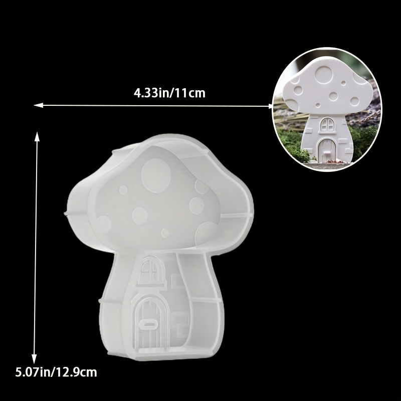 Mushroom House Mold - Cute Mus - Resin Art Products ulasan dan harga