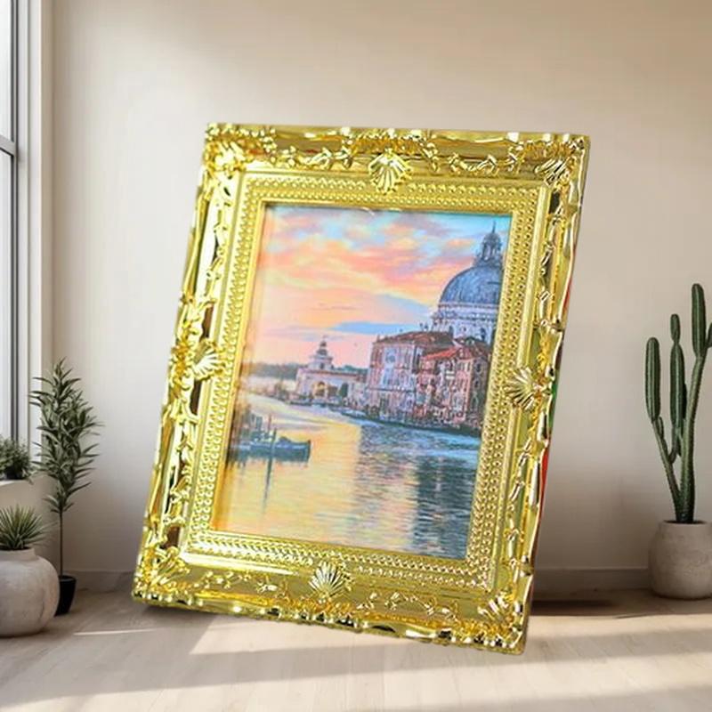 1Pcs Miniature Doll House Wall - Resin Art Frame ulasan dan harga
