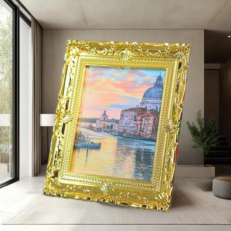 1Pcs Miniature Doll House Wall - Resin Art Frame ulasan dan harga