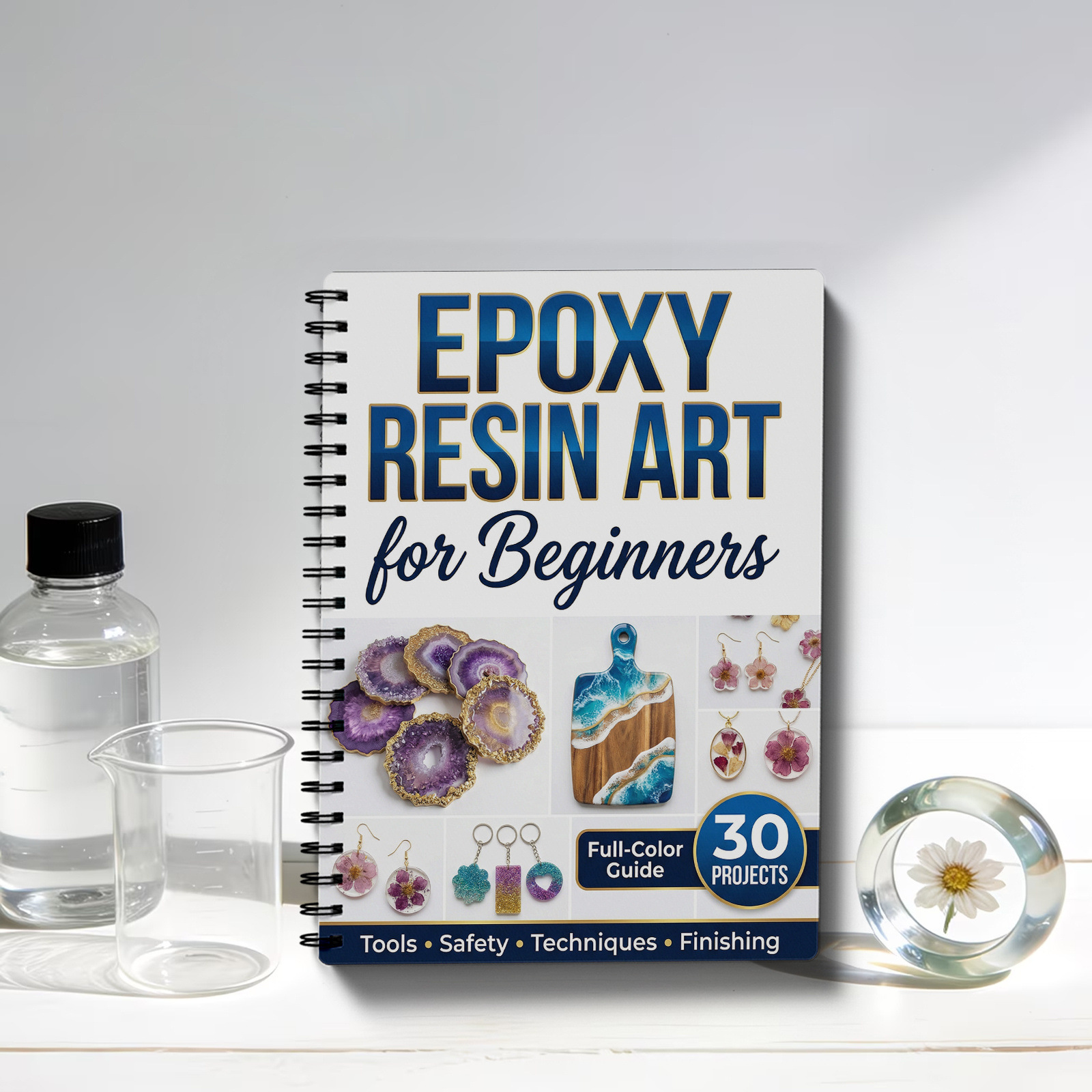 1Pcs Epoxy Resin Art for Begin - Resin Art Guide Book ulasan dan harga