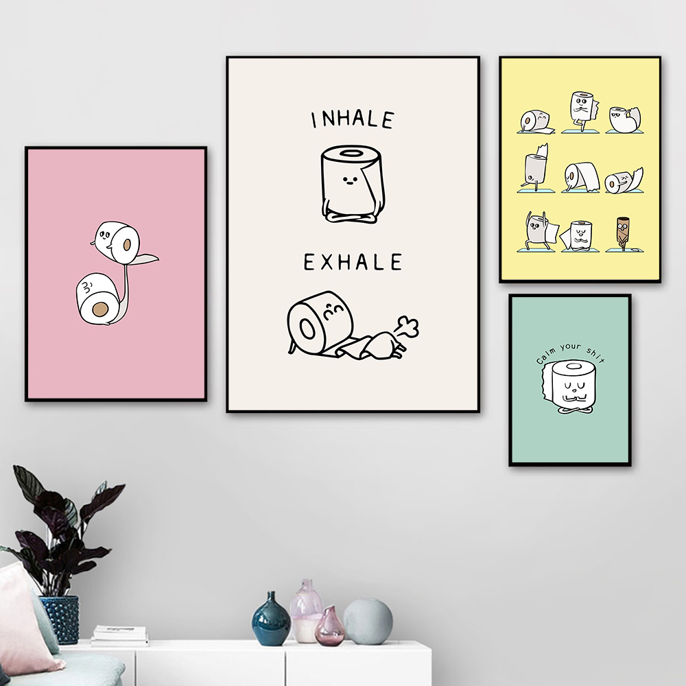 Toilet Paper Yoga Funny Quote  - Resin Art Quote ulasan dan harga