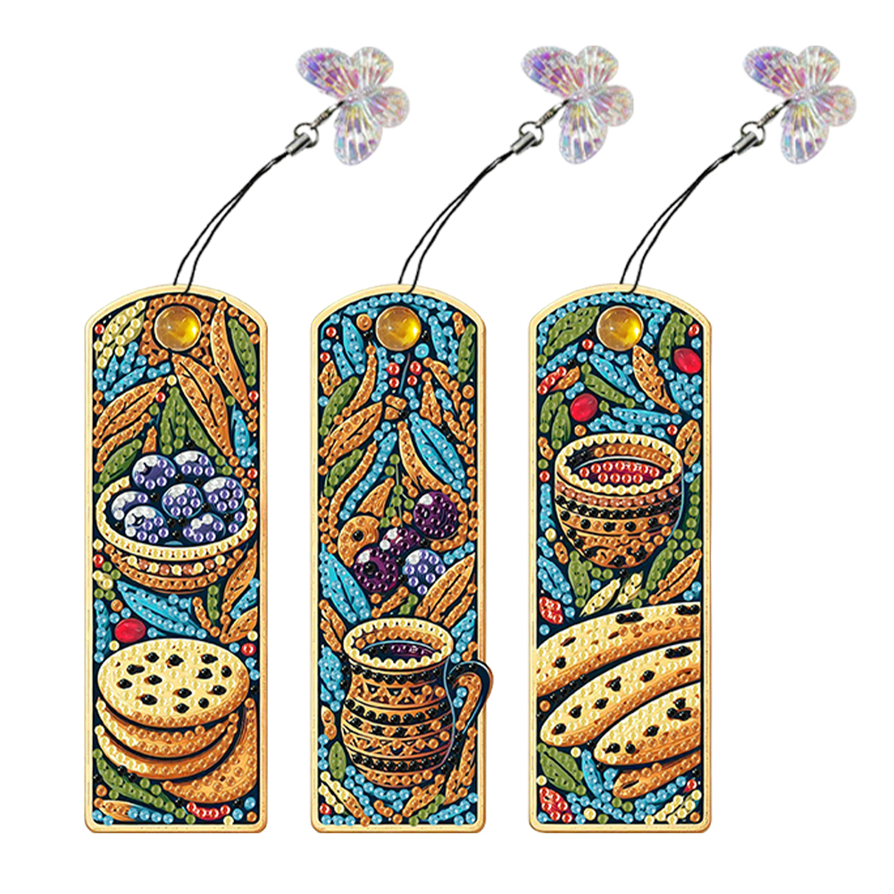 3Pcs Butterfly DIY Diamond Art - Resin Art Bookmark ulasan dan harga