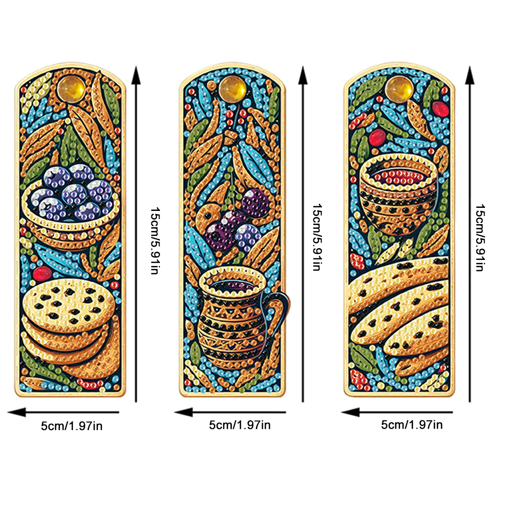 3Pcs Butterfly DIY Diamond Art - Resin Art Bookmark ulasan dan harga