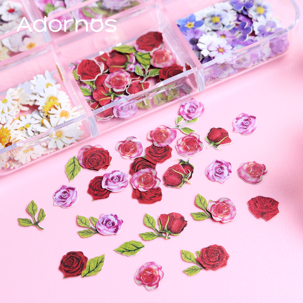 6 Grids Flowers Wood Pulp Chip - Resin Art With Wood ulasan dan harga