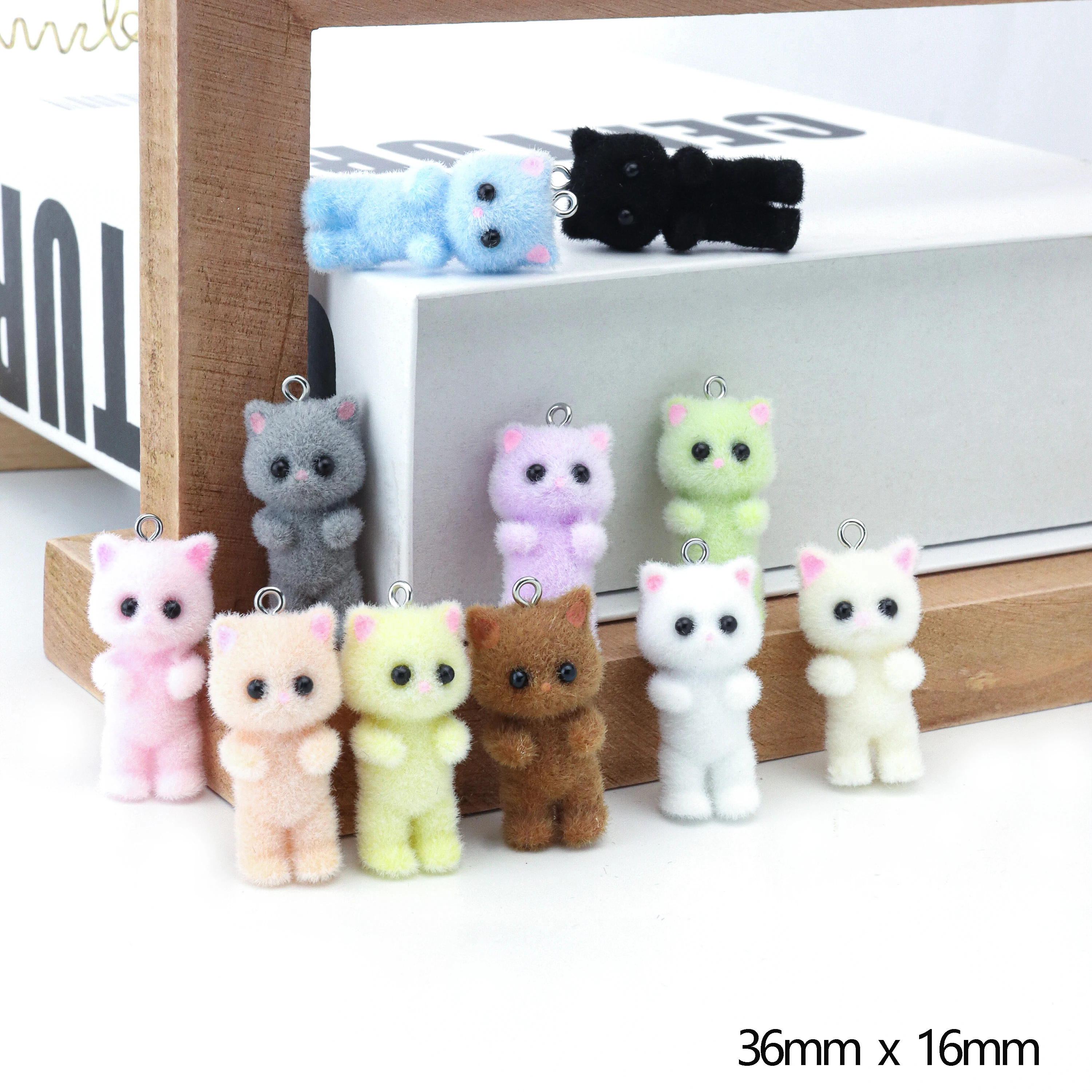 33PCS Cat Pendant Kawaii 3D Fl - Resin Art And Craft ulasan dan harga
