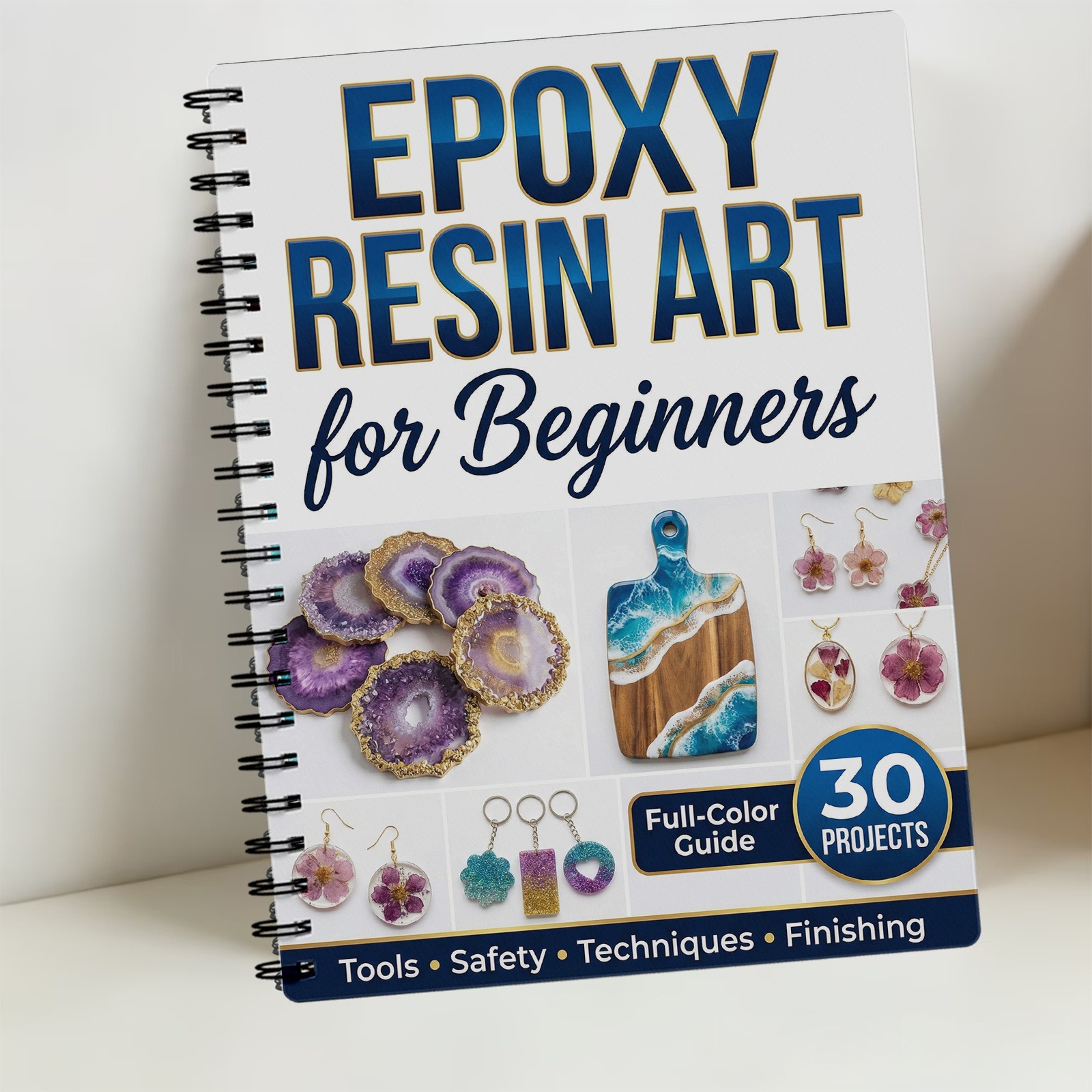 Epoxy Resin Art Book Guide Lea - Resin Art Guide Book ulasan dan harga