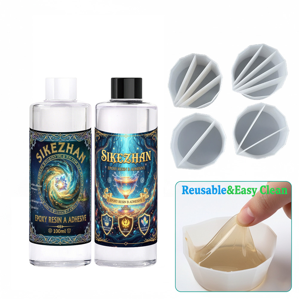 Epoxy Resin Kit with 4 Silicon - Resin Art Pouring ulasan dan harga
