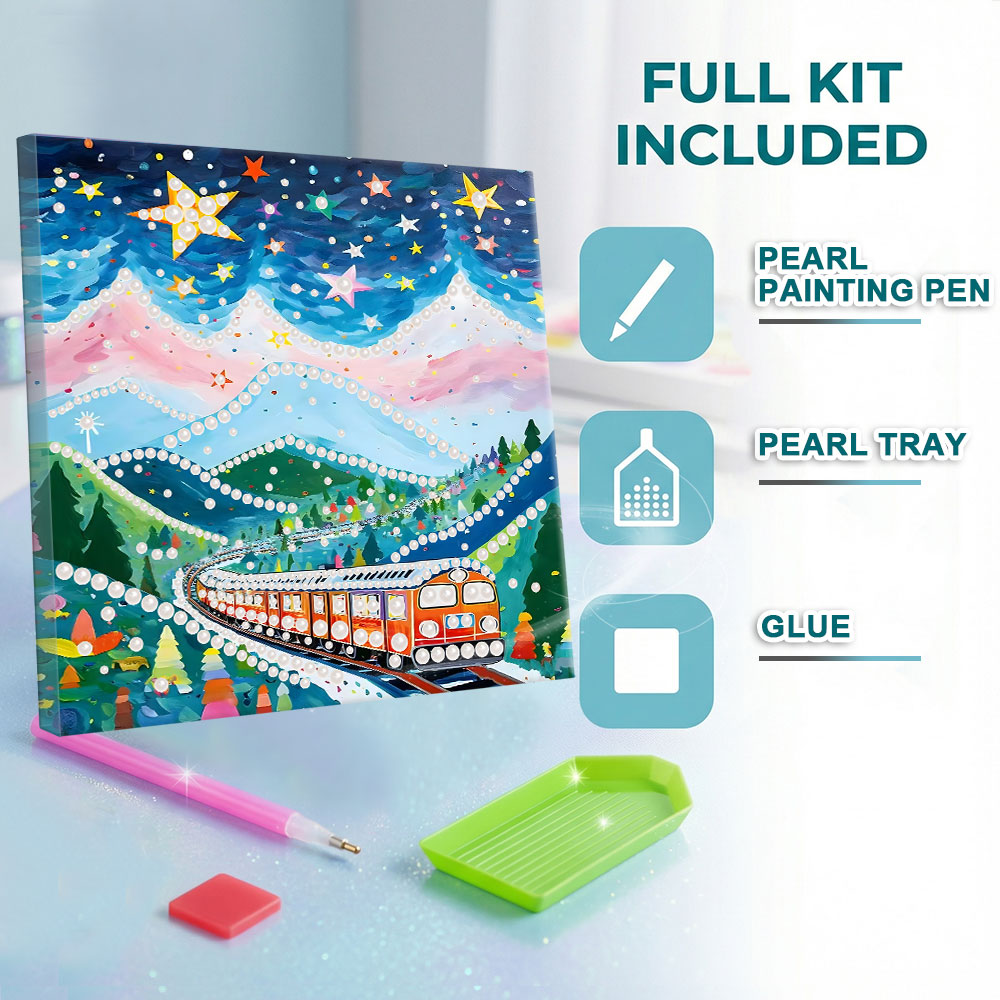 Huacan Starry Night Mountain T - Resin Art Frame ulasan dan harga