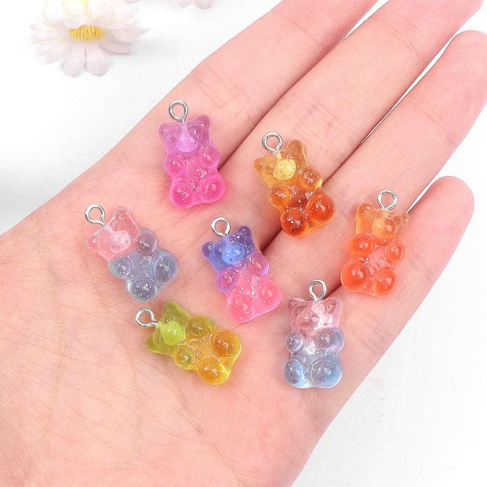 60pcs Dual Color Resin Bear Sh - Resin Art And Craft ulasan dan harga