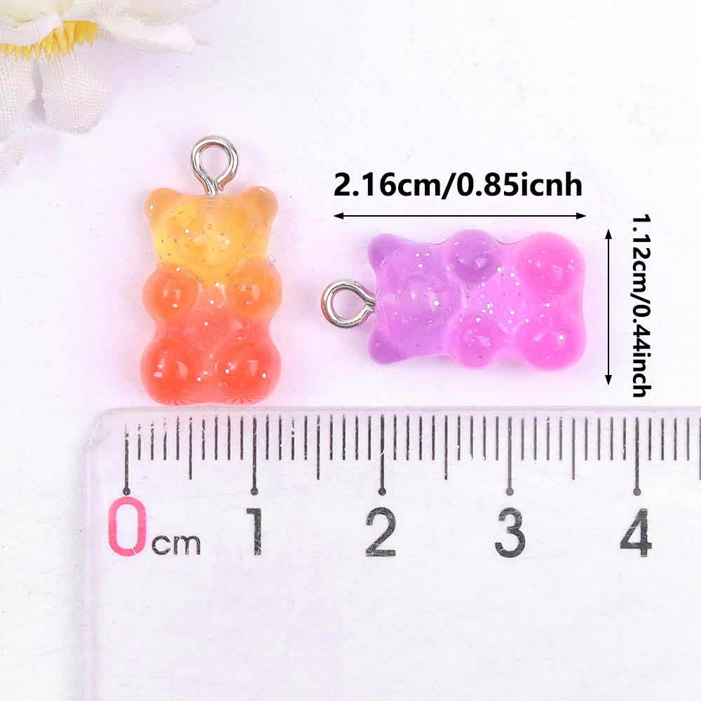 60pcs Dual Color Resin Bear Sh - Resin Art And Craft ulasan dan harga