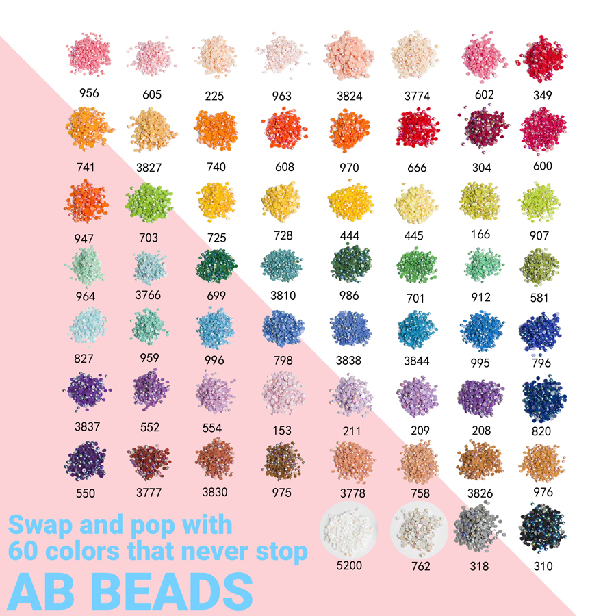 Single Color AB Diamond Beads  - Resin Art Canvas ulasan dan harga