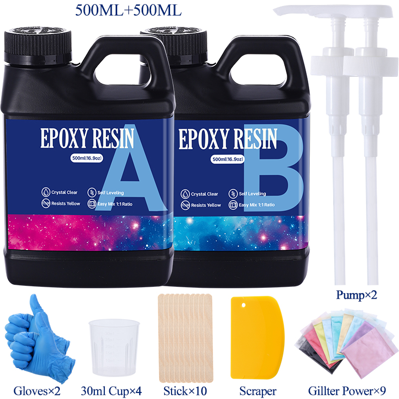 Fast Curing 1:1 Crystal Clear  - Resin Art With Wood ulasan dan harga