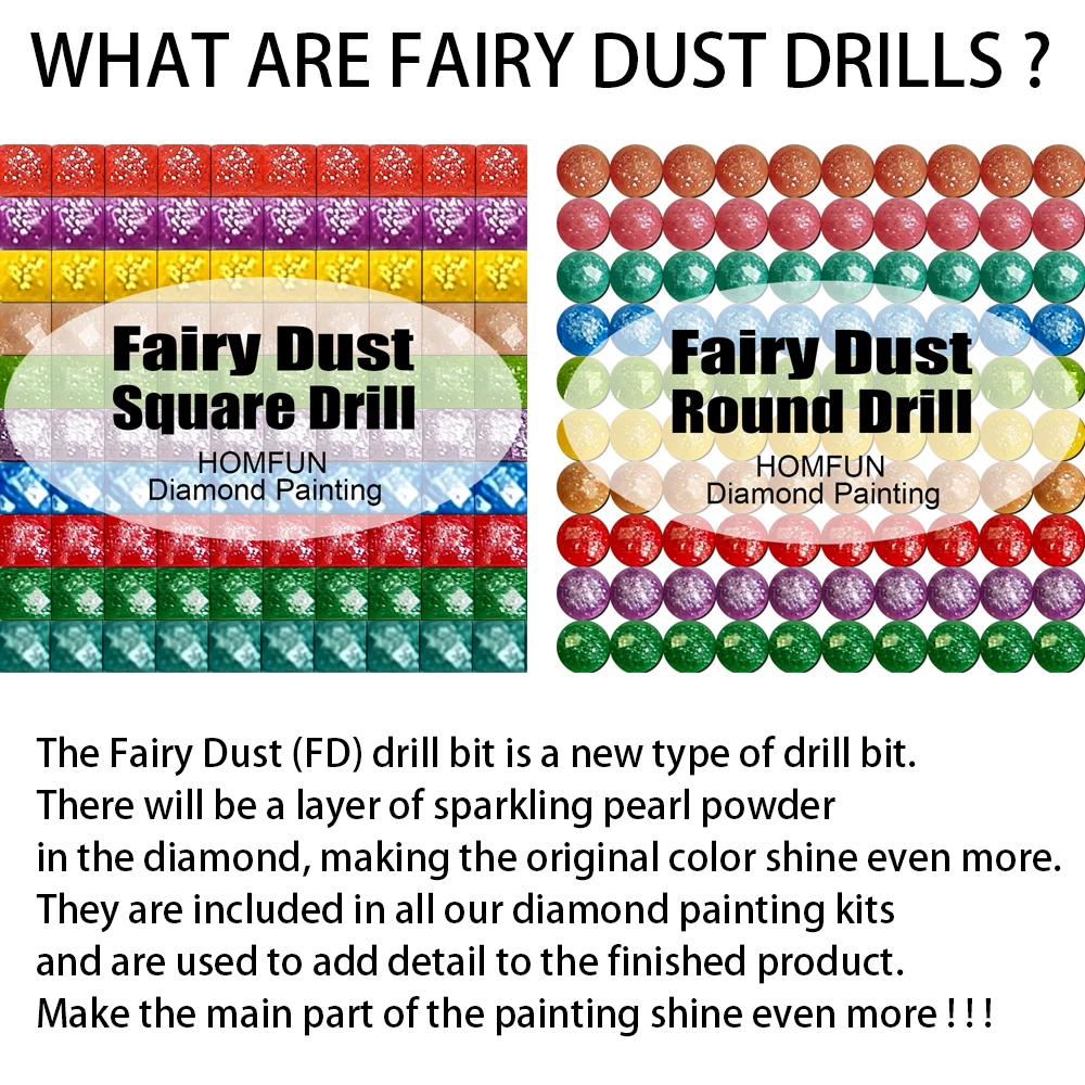 HOMFUN Fairy Dust AB Diamond P - Resin Art Guide Book ulasan dan harga