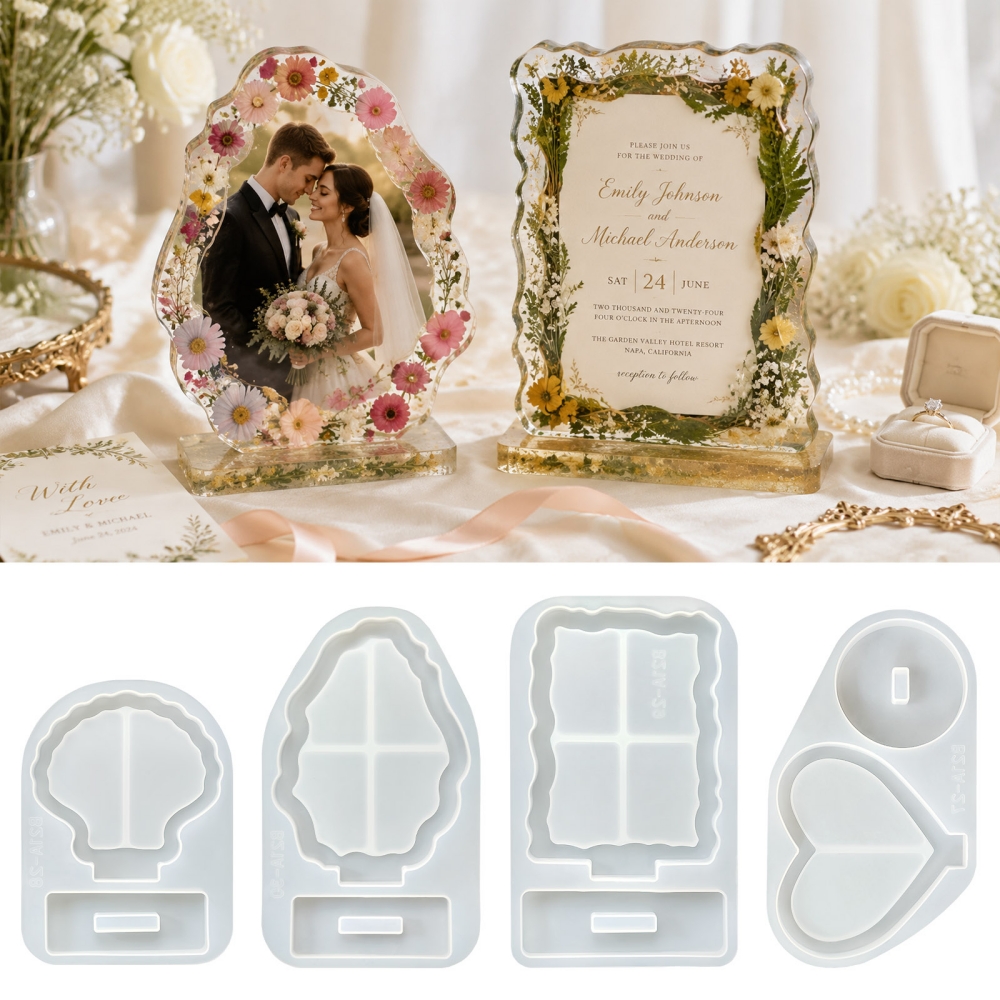S0305 Love Heart Shell Photo F - Resin Art Frame ulasan dan harga