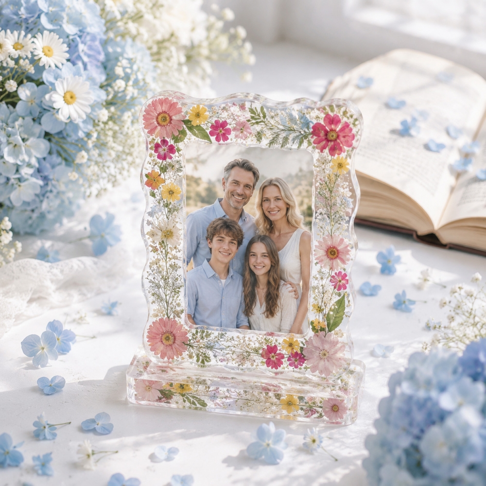 S0305 Love Heart Shell Photo F - Resin Art Frame ulasan dan harga