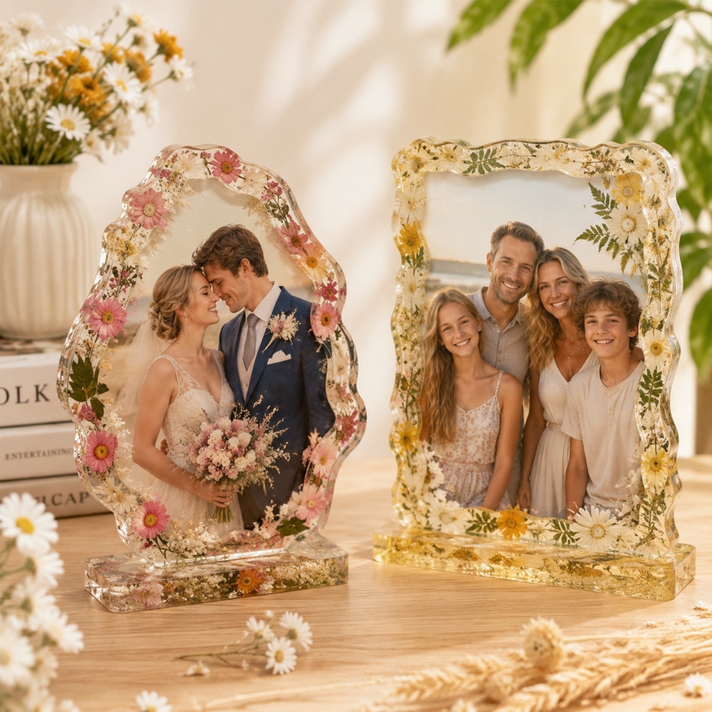 S0305 Love Heart Shell Photo F - Resin Art Frame ulasan dan harga