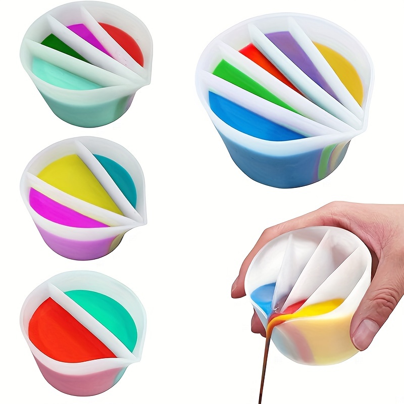 4PCS Reusable Split Cups with  - Resin Art Pouring ulasan dan harga