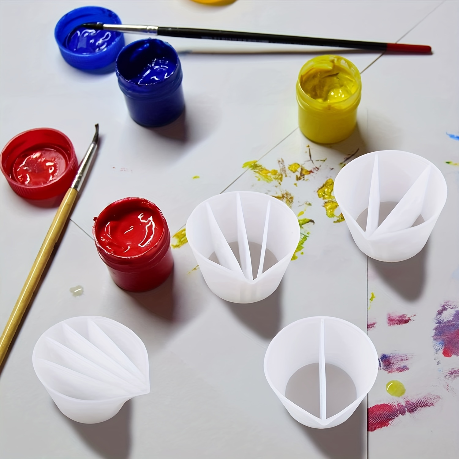 4PCS Reusable Split Cups with  - Resin Art Pouring ulasan dan harga