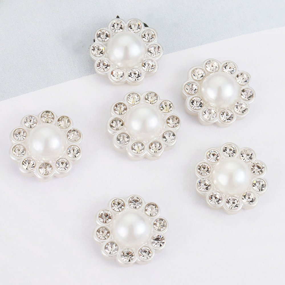 50pcs White Flat Imitation Pea - Resin Art Materials Kit ulasan dan harga