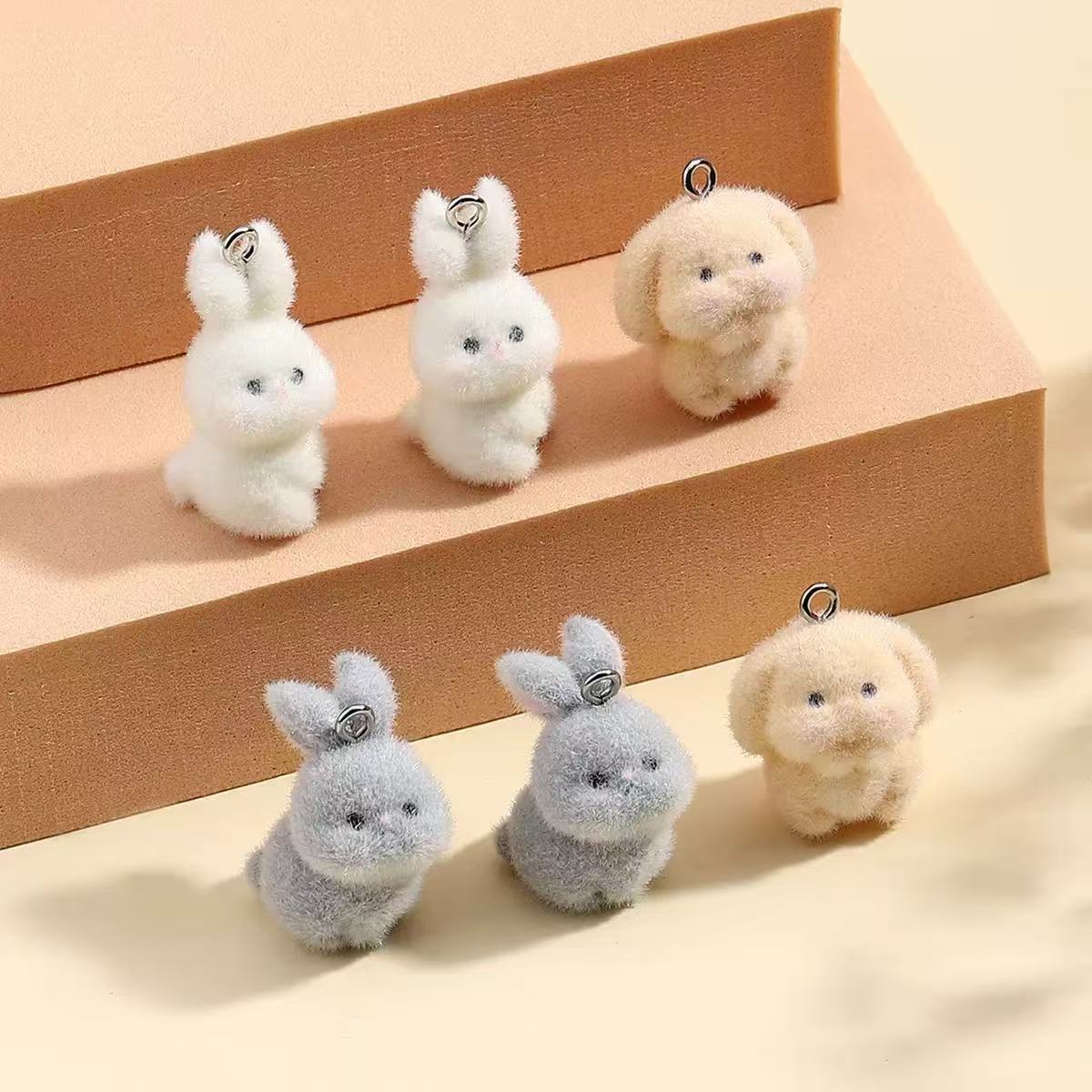 10pcs Flocking Little Rabbit R - Resin Art Materials Kit ulasan dan harga