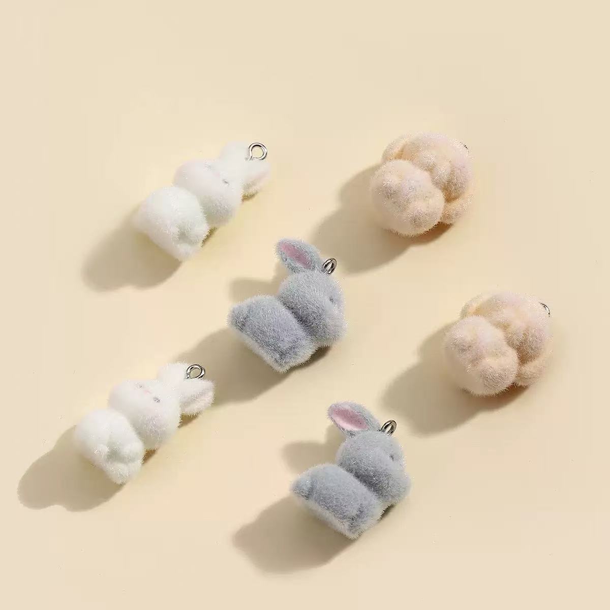 10pcs Flocking Little Rabbit R - Resin Art Materials Kit ulasan dan harga