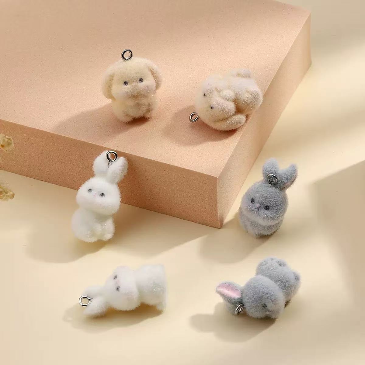 10pcs Flocking Little Rabbit R - Resin Art Materials Kit ulasan dan harga