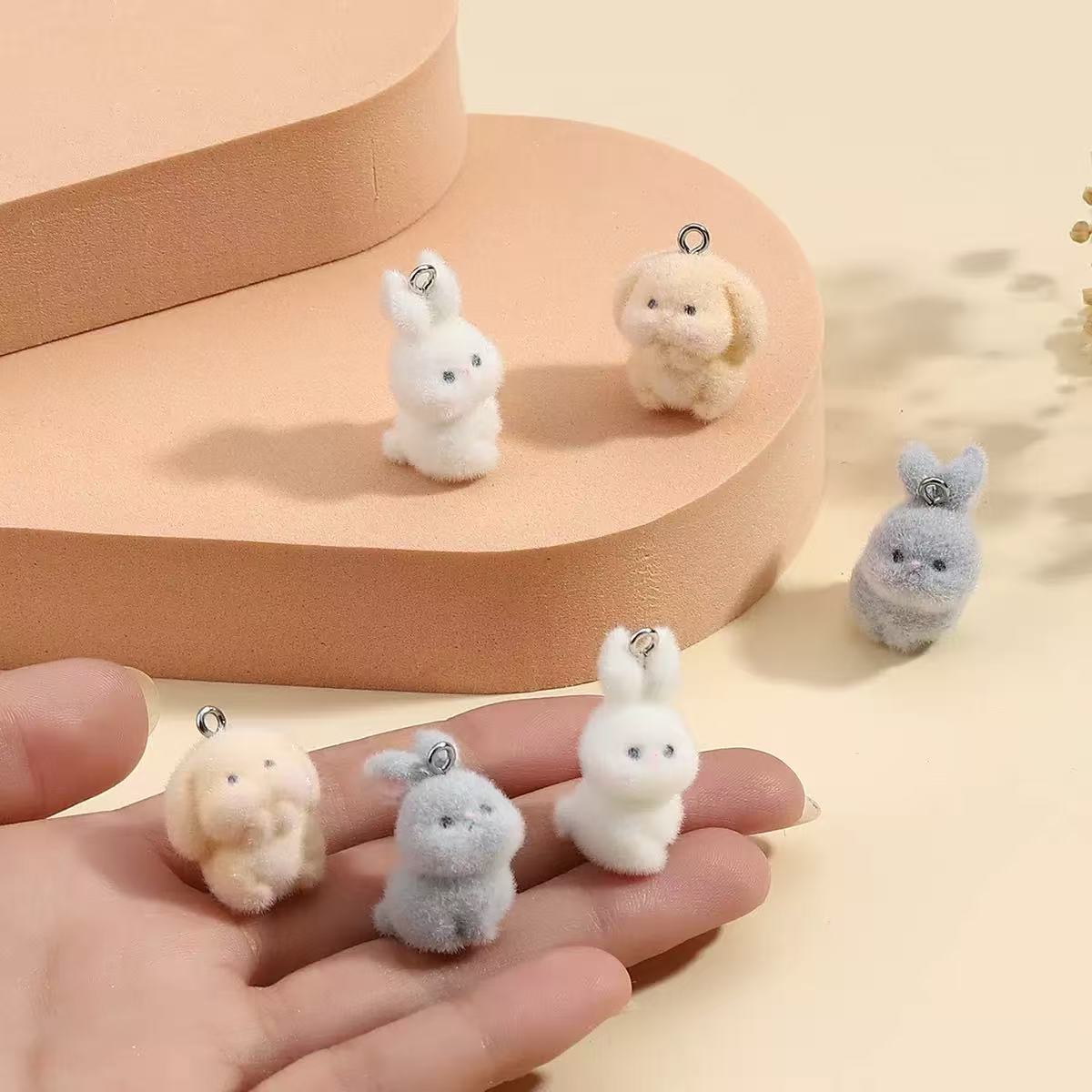 10pcs Flocking Little Rabbit R - Resin Art Materials Kit ulasan dan harga