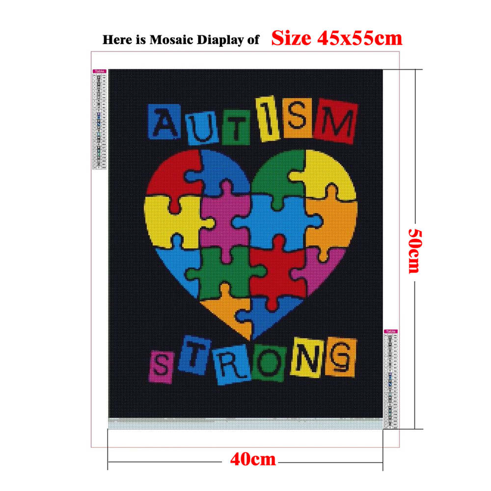 Autism Awareness Posters 5D Ad - Resin Art Quote ulasan dan harga