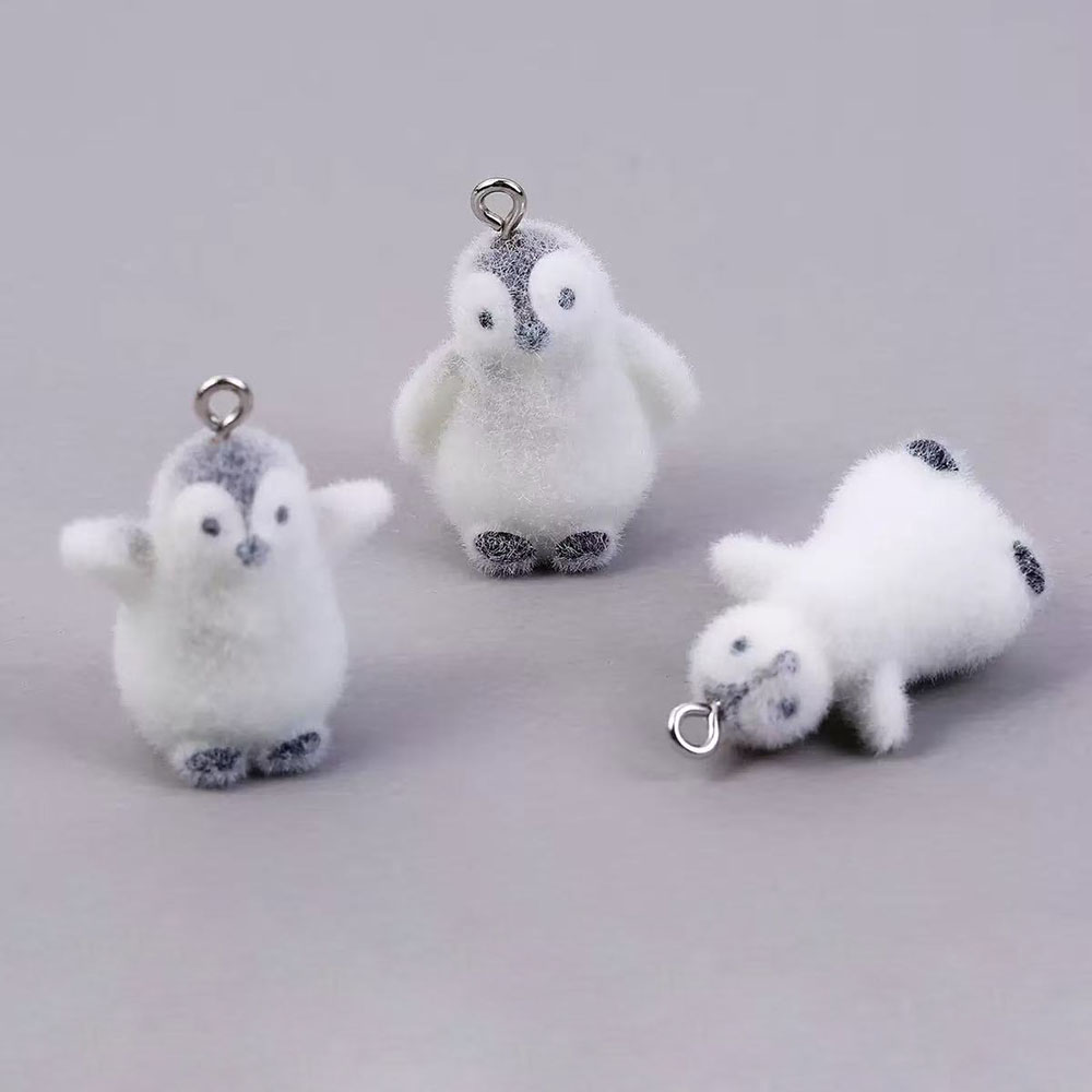 5pcs Flocking Small Penguin Re - Resin Art Materials Kit ulasan dan harga