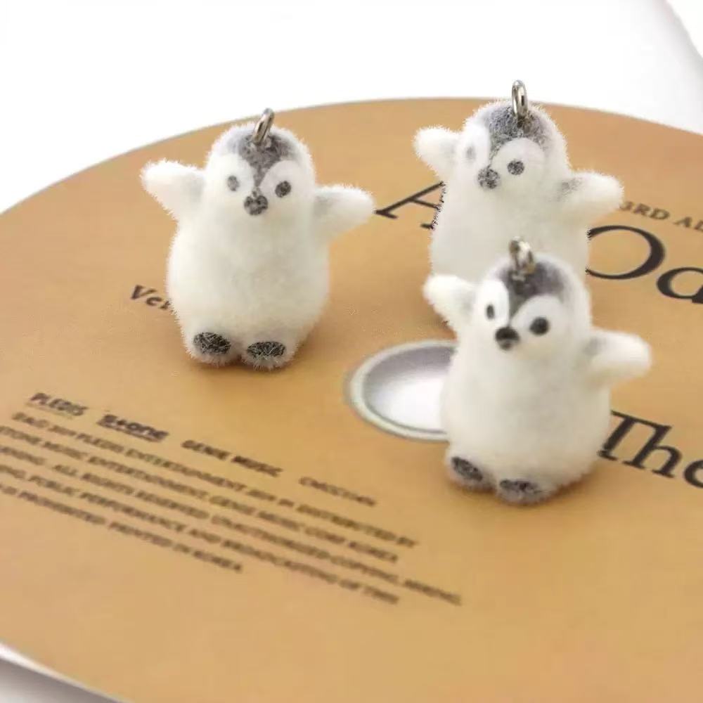 5pcs Flocking Small Penguin Re - Resin Art Materials Kit ulasan dan harga